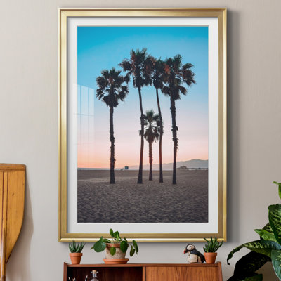 «Santa Monica Palm» par Natalie Carpentieri - reproduction de photo sur papier encadrée