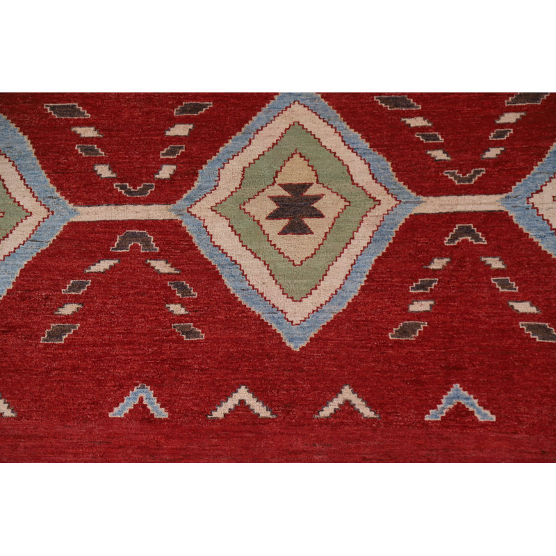 Tapis rouge Gabbeh 6 x 10 rouge