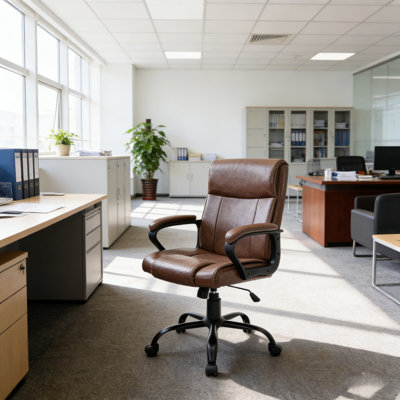 Fauteuil de bureau à dossier moyen Girsham