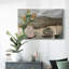 Vase de fleurs roses, toile tendue V-Gallery-107197489