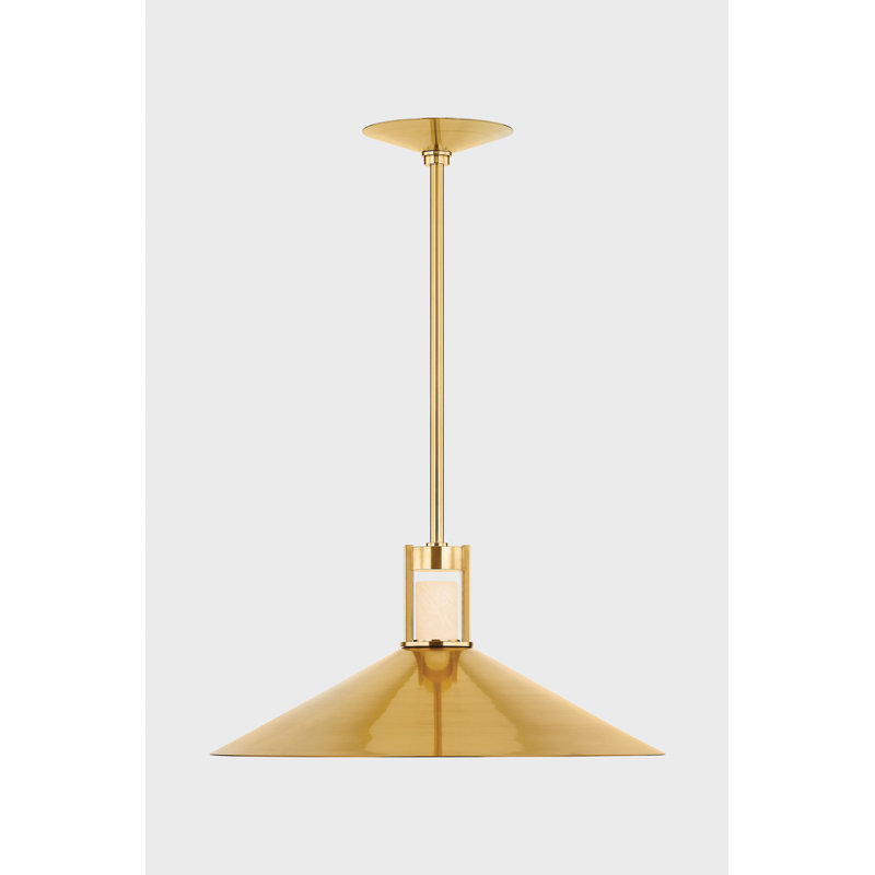 CLERMONT PENDANT, Brass, 12.5" H x 28" W x 28" D