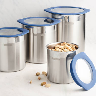 Stainless Steel Airtight Canister Food Container - On Sale - Bed