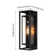 Polikron Classic Outdoor Wall Sconce 1 Light with Dusk to Dawn in Matte Black Rectangular