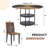 Versatile Dining Set with Modern Design and Practical Storage