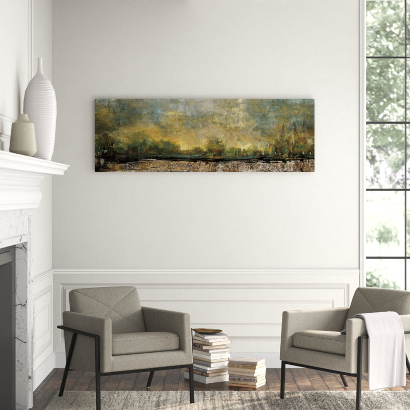 Poetic Landscape Print by Leftbank Art, 24" H x 72" W, Glass Coat