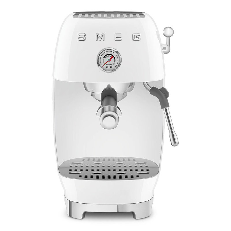 Smeg Manual Espresso Maker With Cold Brew, White