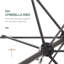 Parasol d'extérieur 6,6 pi avec parasol 6,6 pi-1495196401