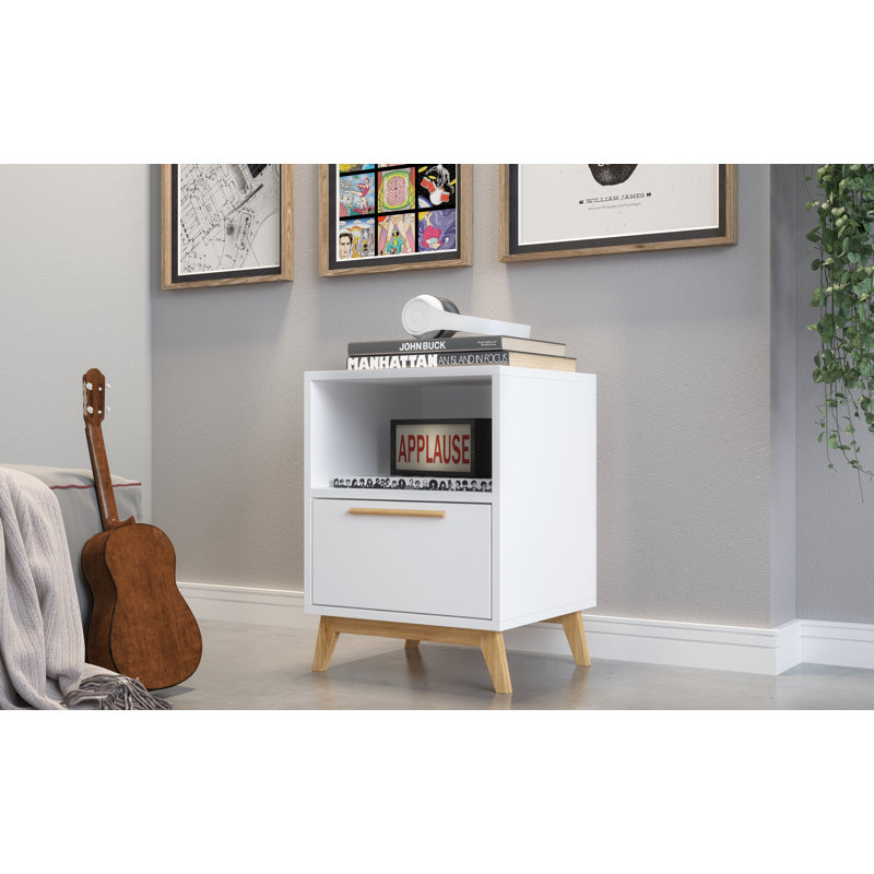 Natchitoches End Table, White