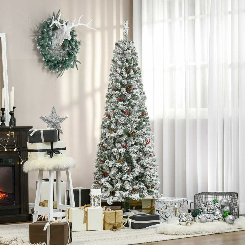 Arbre de Noël artificiel 6 pi avec 600 branches de pin réalistes