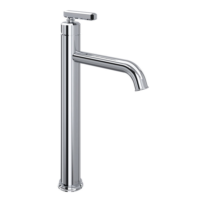 Apothecary Vessel Bathroom Faucet, Polished Chrome