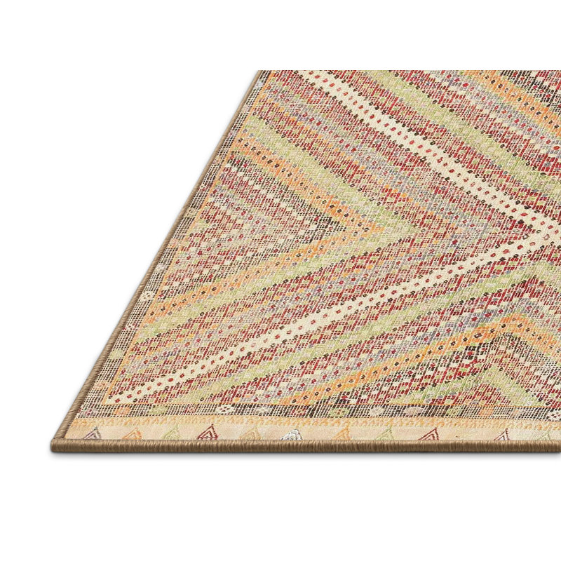 Tapis géométrique brun, Rectangle 8 pi x 10 pi