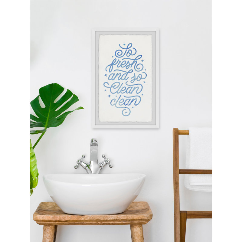 Clean And Fresh - Single Picture Frame Print, 61cm H x 41cm W x 3.81cm D