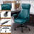 High-Quality PU Leather Office Chair with Premium Durable Construction, Silent Wheels, Easy Assembly, Green-15962271