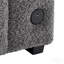 Canapé-lit modulaire réversible 96 po en tissu bouclé gris 96 po avec méridienne de rangement, porte-gobelets, port de chargement USB et coussins décoratifs