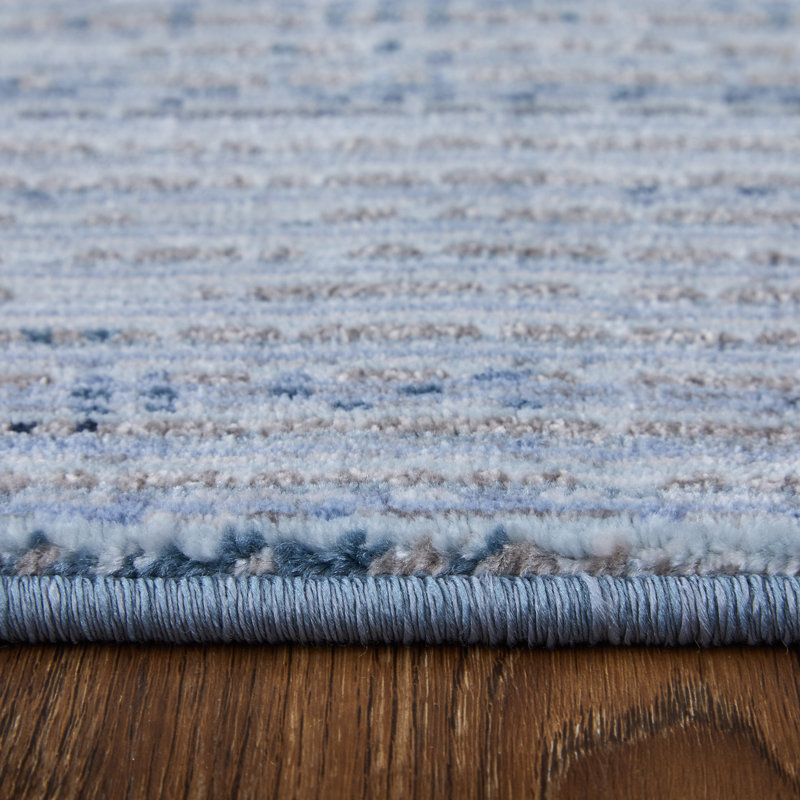 Esser Modern Solid, Accent Rug, Blue, Rectangle 6'7" x 9'6"