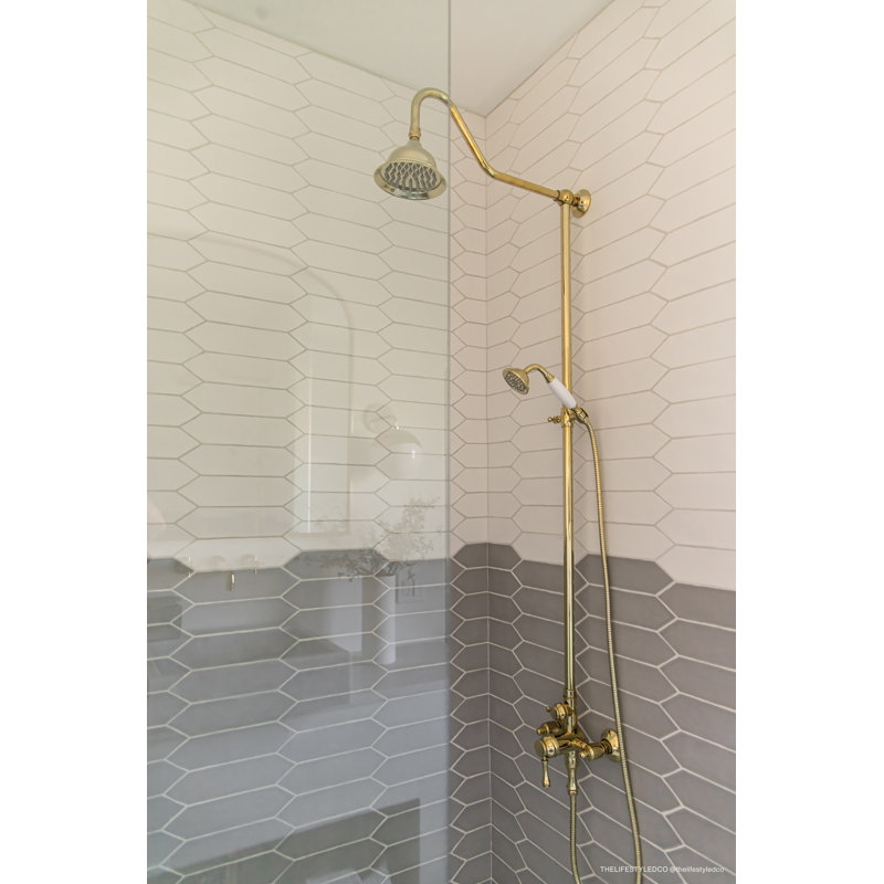 Reine 3" x 12" Ceramic Tile, Castle Moss Green