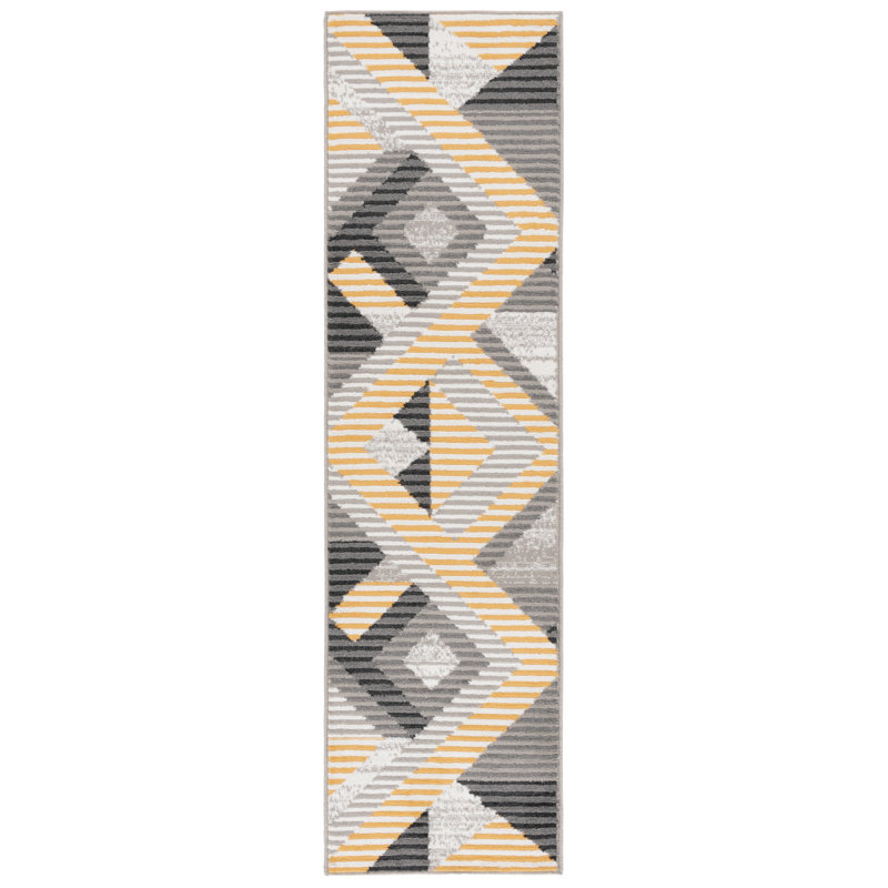 Hergen Performance Geometric Rug, Runner 2'2" x 8'