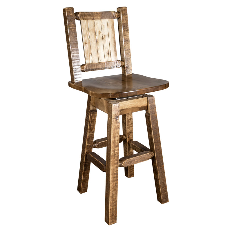 Homestead Collection 24" Bar Stool, Brown