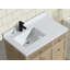 Meuble-lavabo simple 36 po avec plateau en pierre reconstituée Redondo