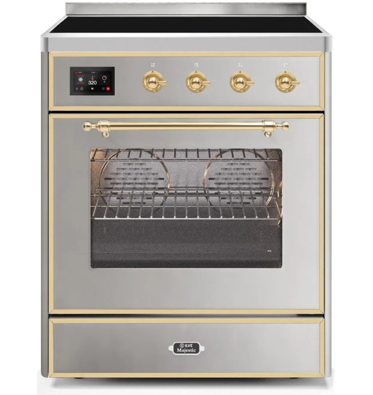 Cuisinière à induction 40 pouces avec 6 éléments à induction ILVE Majestic II Series (porte en verre)