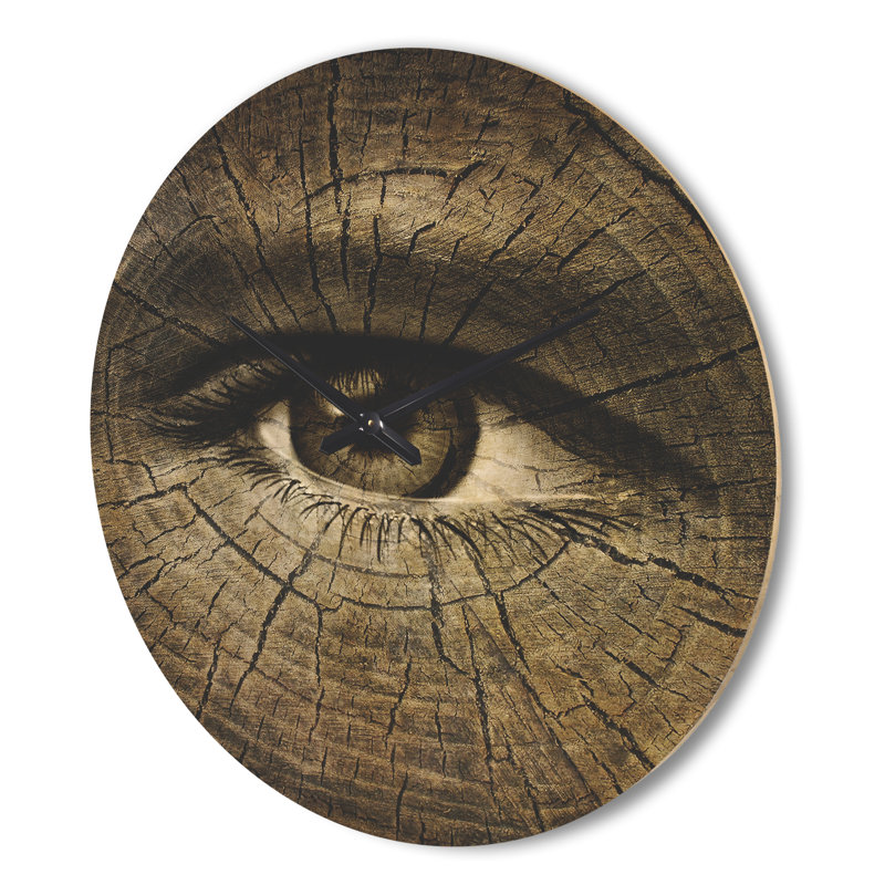 Horloge murale en bois vieilli, Très grand
