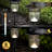 Black Low Voltage Solar Powered Integrated LED Pathway Light Pack