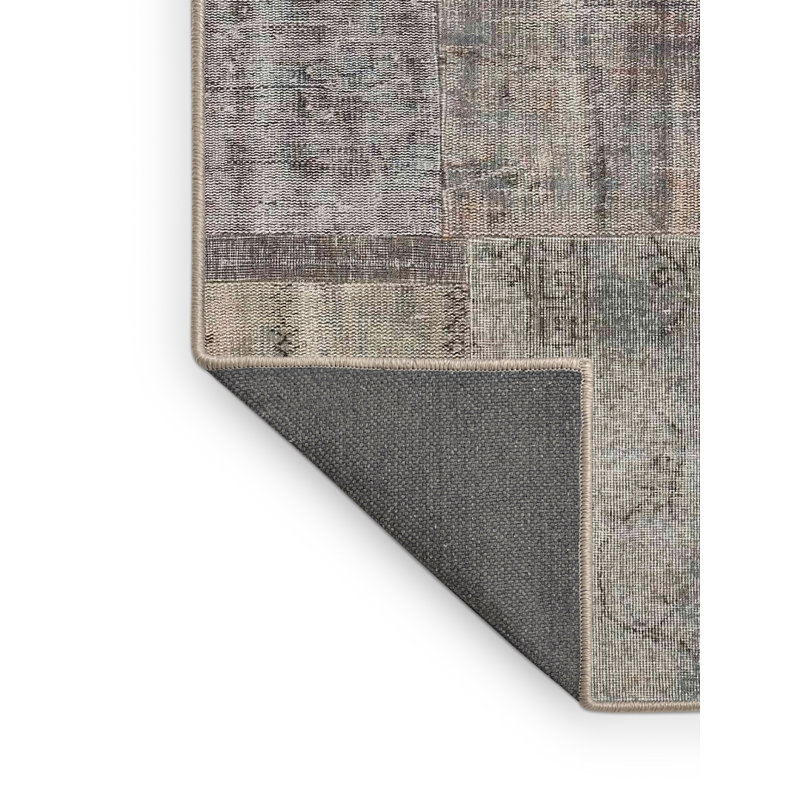 Tapis gris/brun zone contemporaine, Rectangle 7 pi x 10 pi