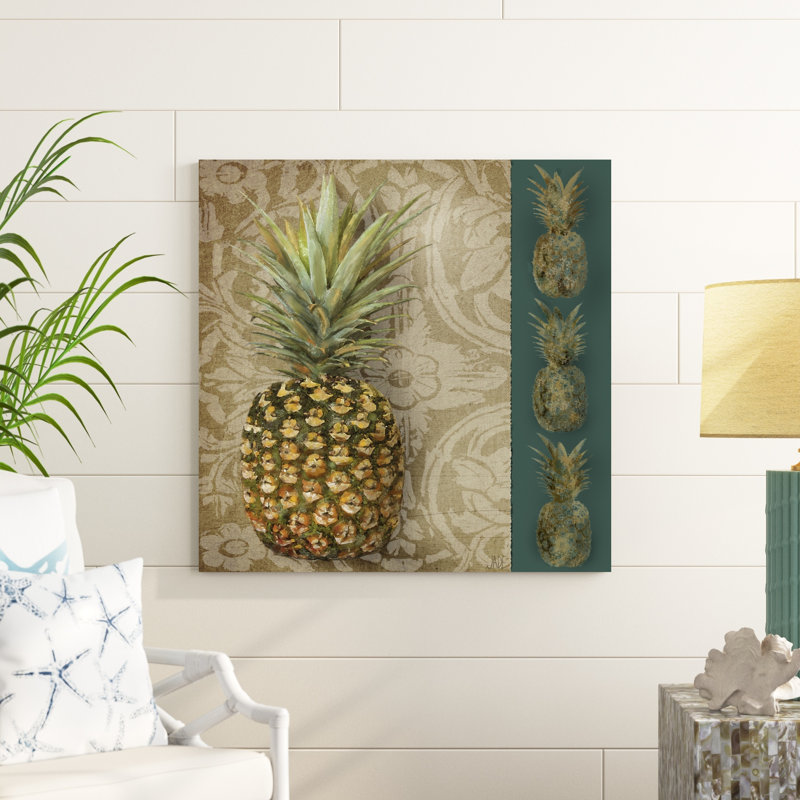 " Pineapple Welcome I ", 12" H x 12" W x 1.25" D