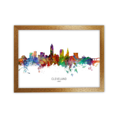 Cleveland Ohio Skyline by Michael Tompsett - Print