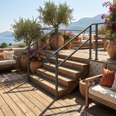 68.5" Outdoor Steel Handrail
