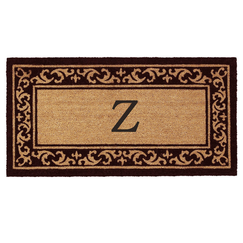 Zawacki Personalizable Non-Slip Doormat, Rectangle 3' x 6', Z