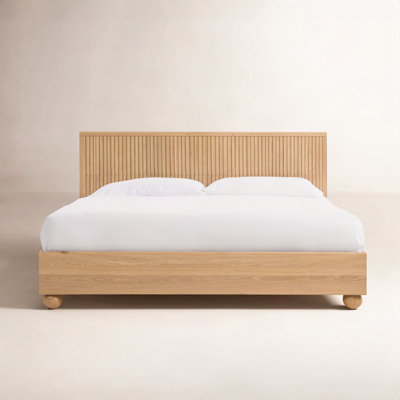 Camila Oak Platform Bed