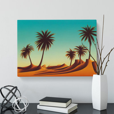 Eccentric Palm Trees - Wrapped Canvas