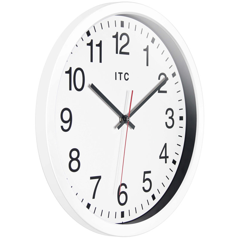 Horloge murale 14 po ITC Obsidian