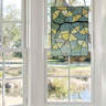 River Of Goods Yellow Birds In A Lemon Tree Multicolored Stained Glass Window Panel 21364 - The Home Depot