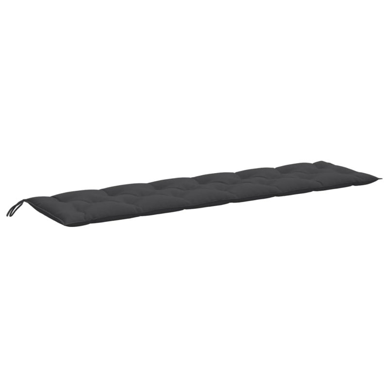 Ebern Designs Garden Bench Cushion 2.8" Fabric, 78.7" W x 19.7" D, Melange Anthracite