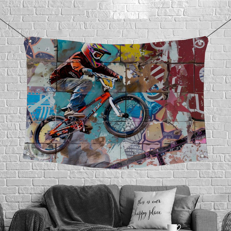 Tapisserie en microfibre, H 68 po x l 80 po