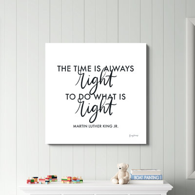 «Words of Wisdom IV BW» par Becky Thorns - Art textuel sur toile tendue
