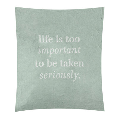 Tapisserie de levity et citation en polyester
