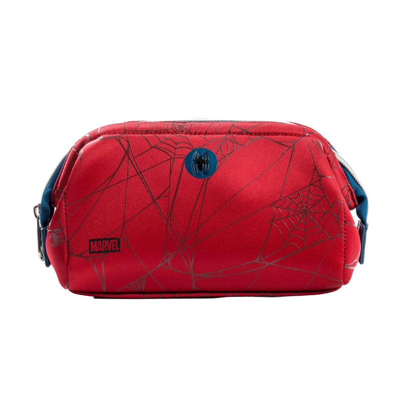 Impressions Vanity Marvel Spider-Man Toiletry & Tech Bag with Framed Zip Opening and Inner Slip Pockets
