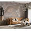 Murale pelez et collez - mélange de peinture beige et blanc-831514682