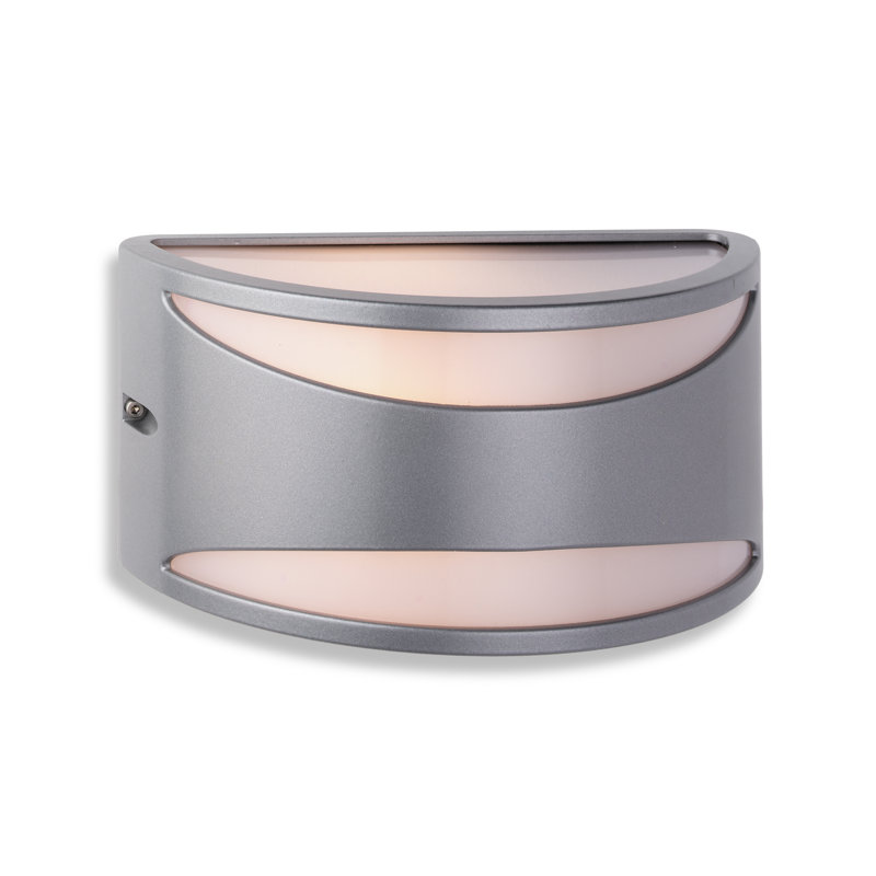Meridian 13cm H Outdoor Flush Mount, No, Silver
