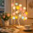 Decorative Rose Tree Table Lamp With LED Flower Lights