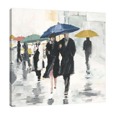 " City In The Rain II " by Avery Tillmon Painting Print