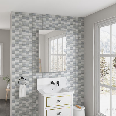 Surface Frameless Mirror Medicine Cabinet, Beveled Mirror Edges Bathroom Medicine Cabinet, Left Opening Door