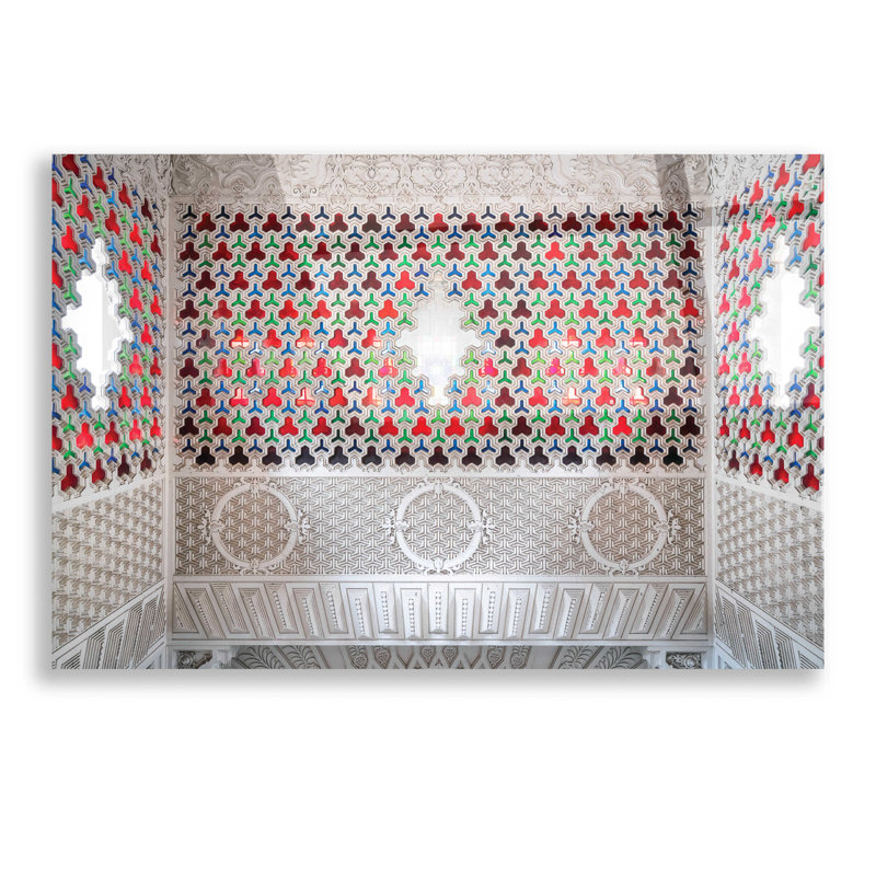 «Castle of Sammezzano I» par Roman Robroek, art mural en verre acrylique, H 12 po x l 16 po x P 0,13 po