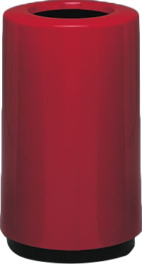Poubelle 21 gallons receptacle Top Entry Round, Rouge terre