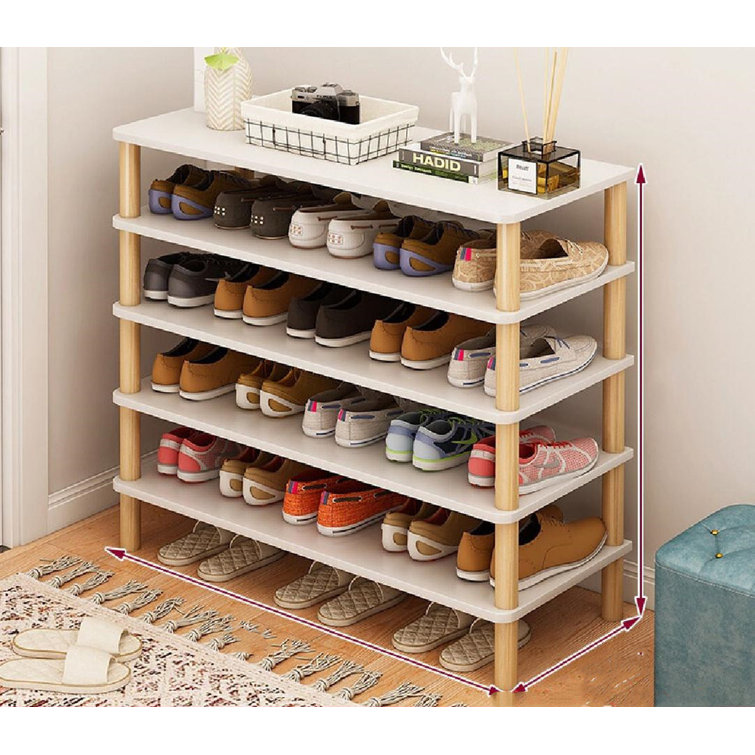 20 Pair Solid Wood Shoe Rack