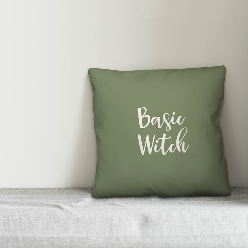 Reversible Throw Pillow, Green, Pillow Cover