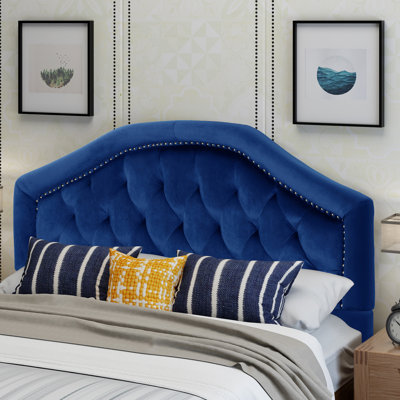 Danni Upholstered Metal Panel Headboard